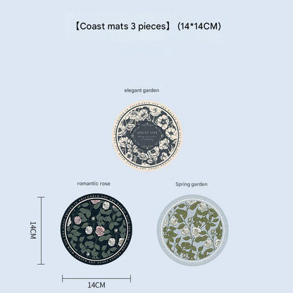 Waterproof round dining table mat