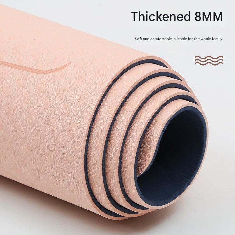 High bounce exercise mat for shock absorption