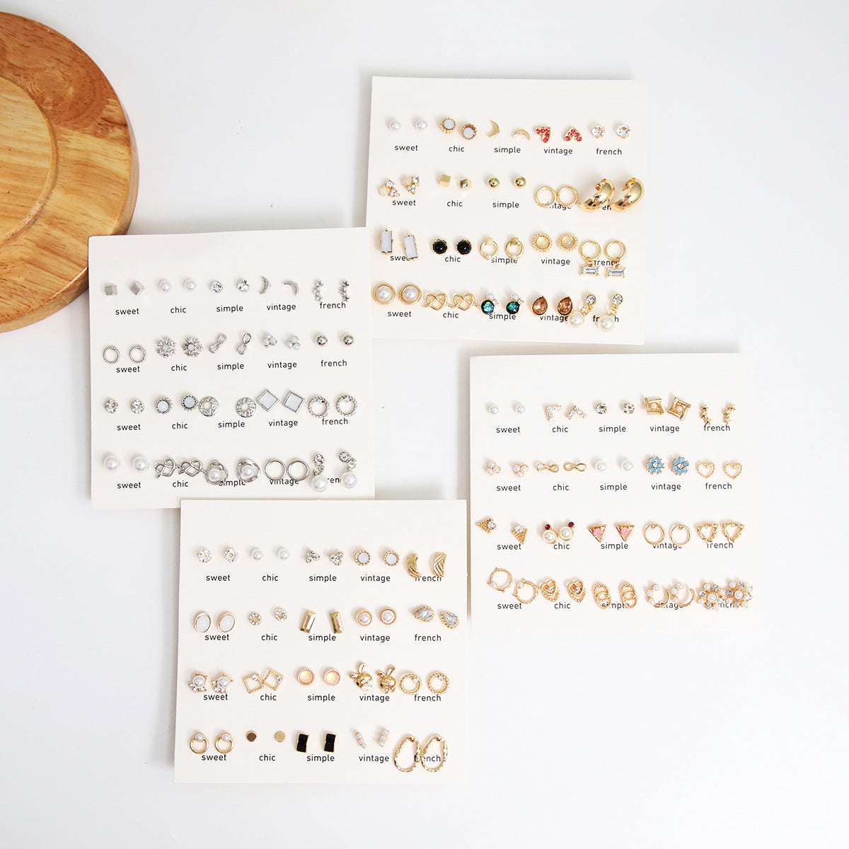Stunning Pearl Earrings Set Image 5