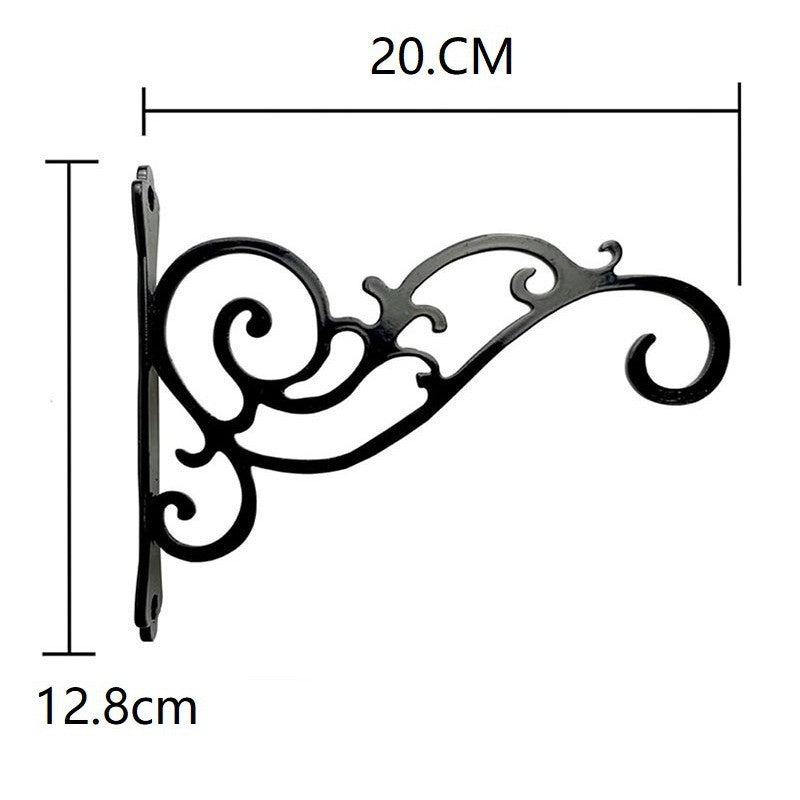 Outdoor iron flower basket for garden