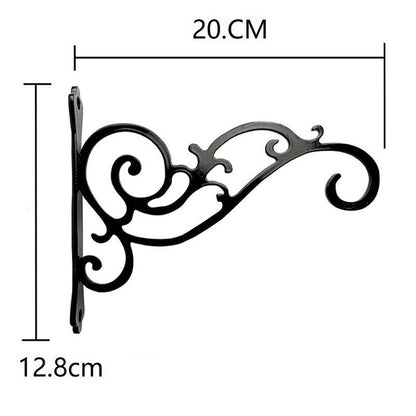 Outdoor iron flower basket for garden