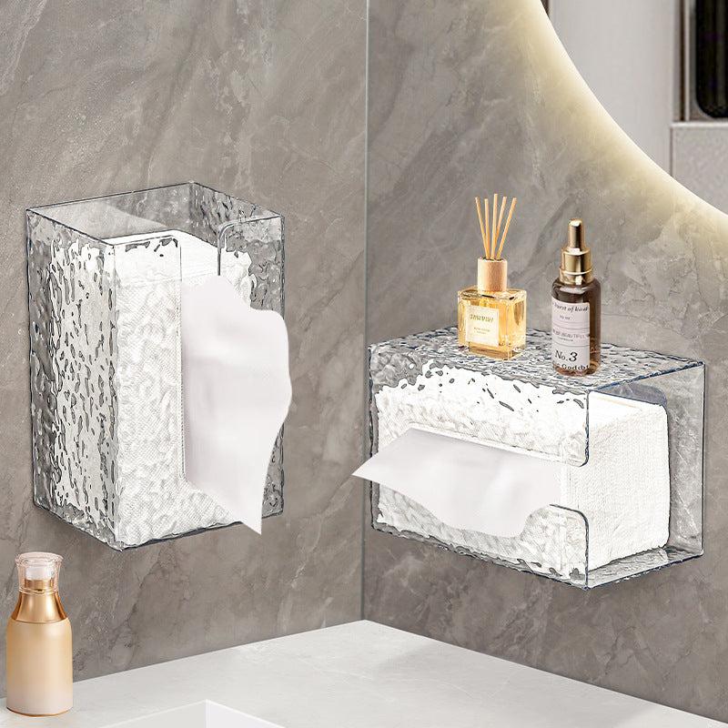 Durable plastic tissue box for kitchen