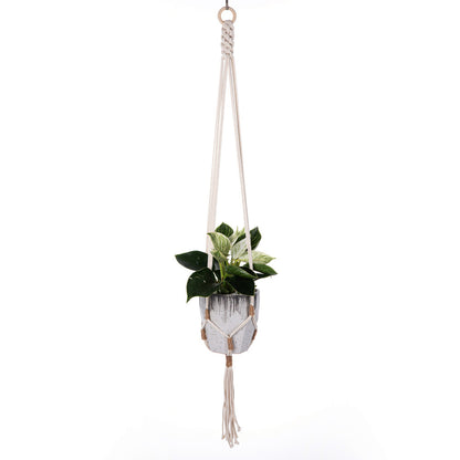 Handcrafted cotton rope plant hanger - image 1