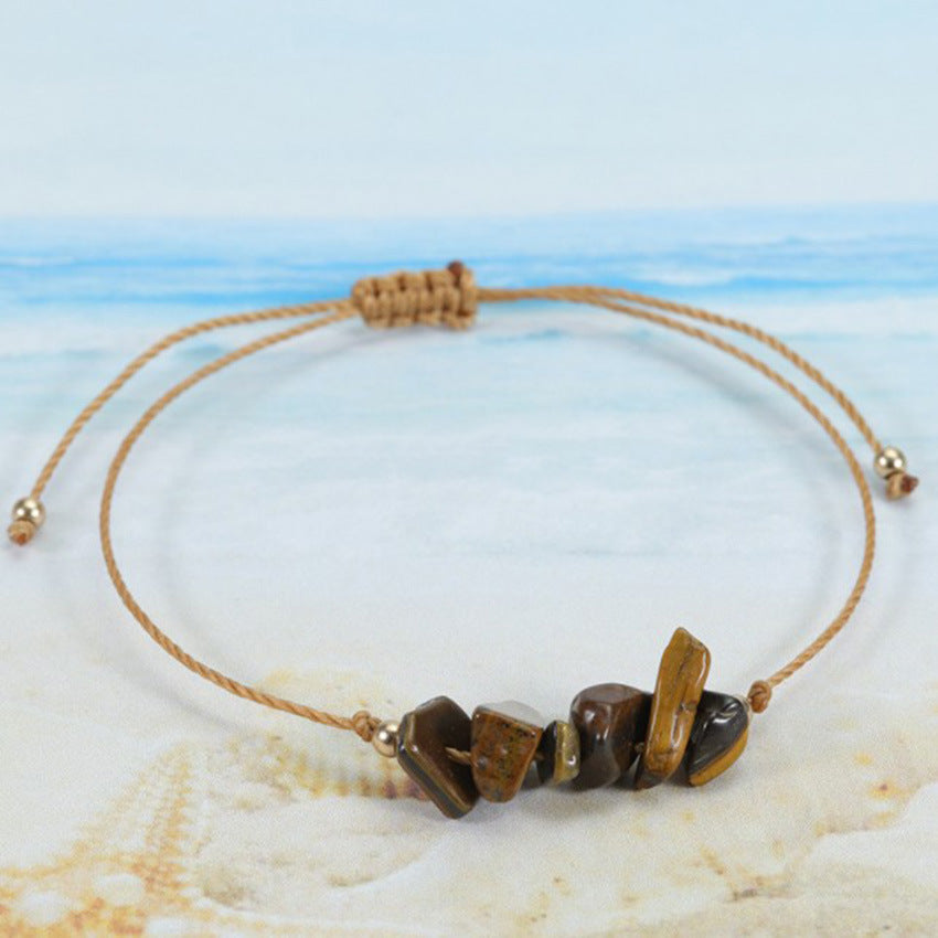 Vibrant colorful bracelet showcasing various natural stones