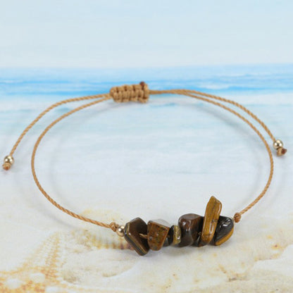 Vibrant colorful bracelet showcasing various natural stones