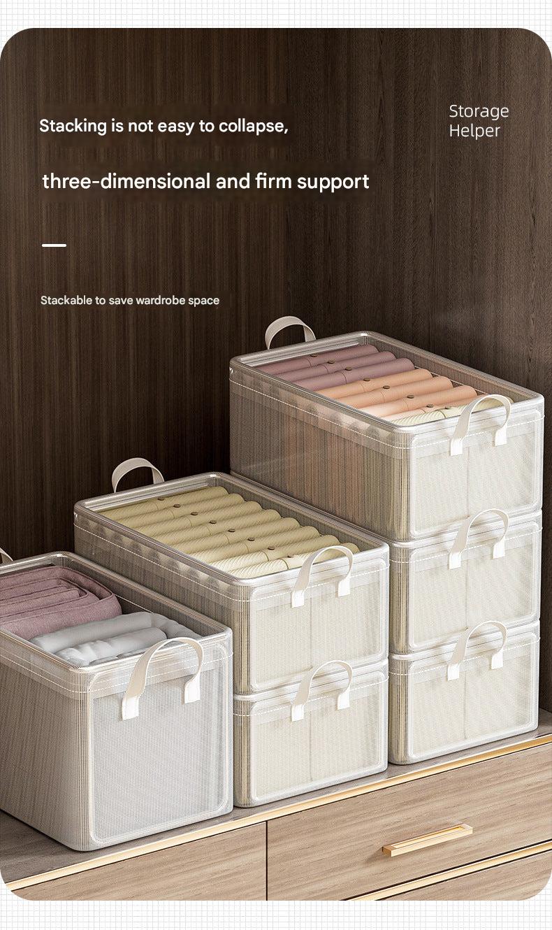 Folding storage box for clothes image 2