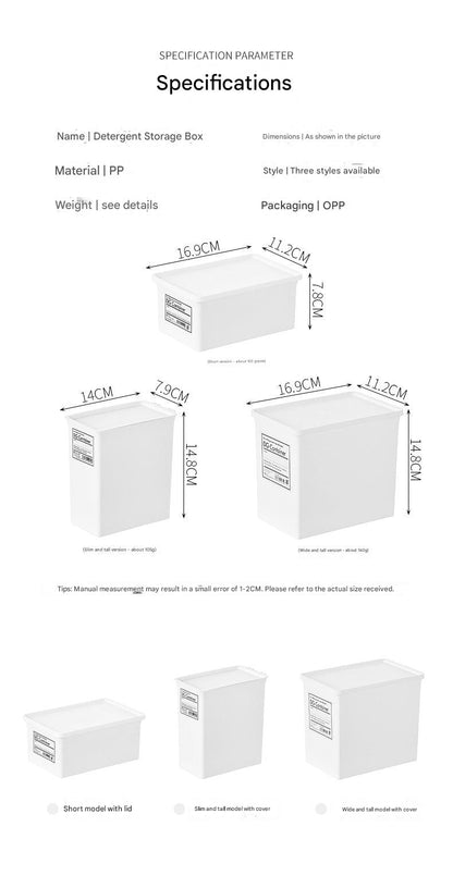 Japanese laundry powder storage container image 1