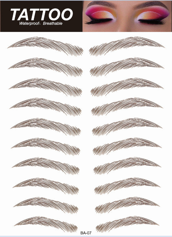 Realistic Temporary Brow Tattoos - Image 3