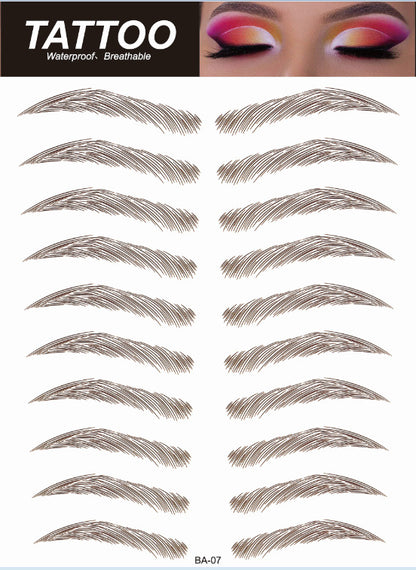 Realistic Temporary Brow Tattoos - Image 3