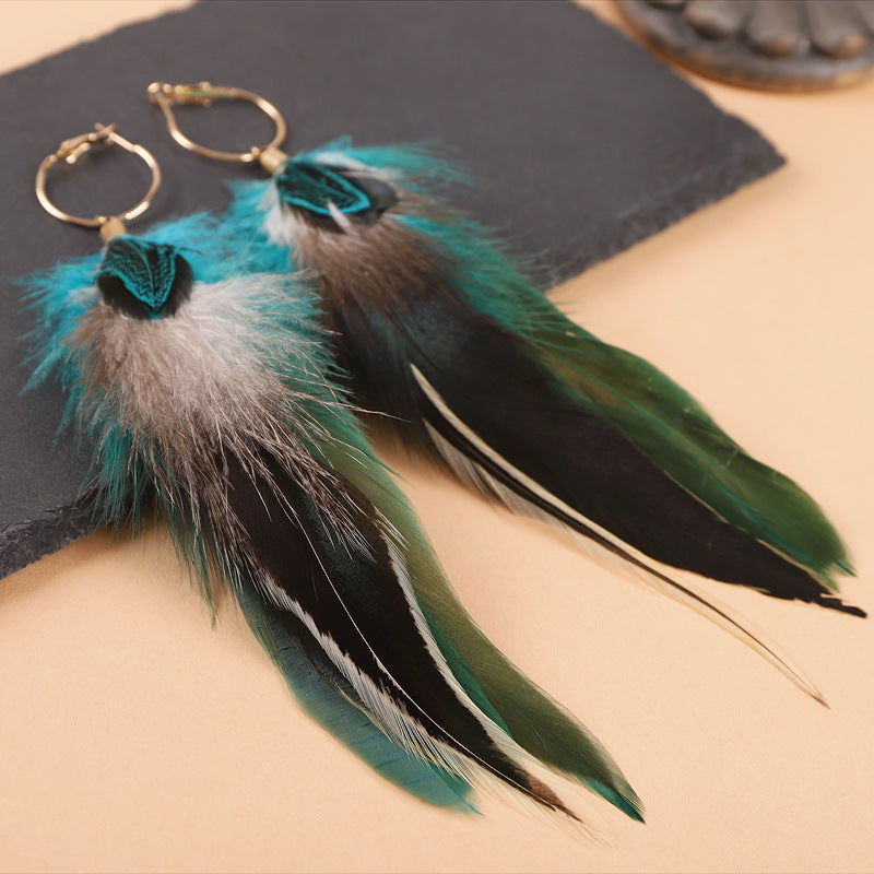 Lightweight feather jewelry for women