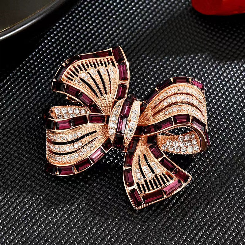 Elegant Brooch on Background