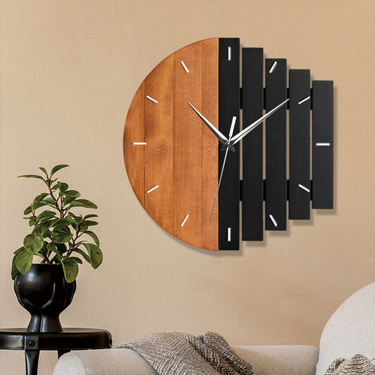 Elegant wooden clock design display image 8