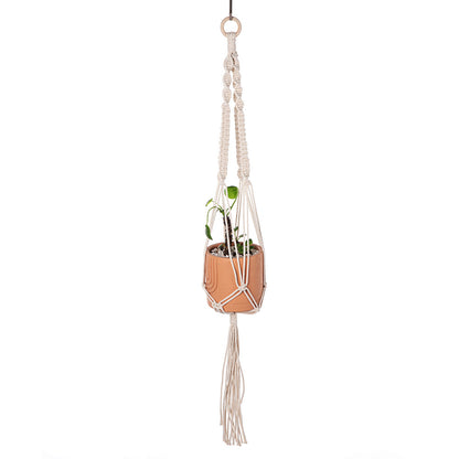 Handcrafted cotton rope plant hanger - image 1