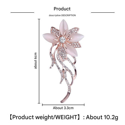 colorful floral brooch