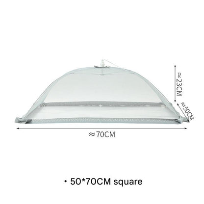 Square food cover ideal for summer gatherings