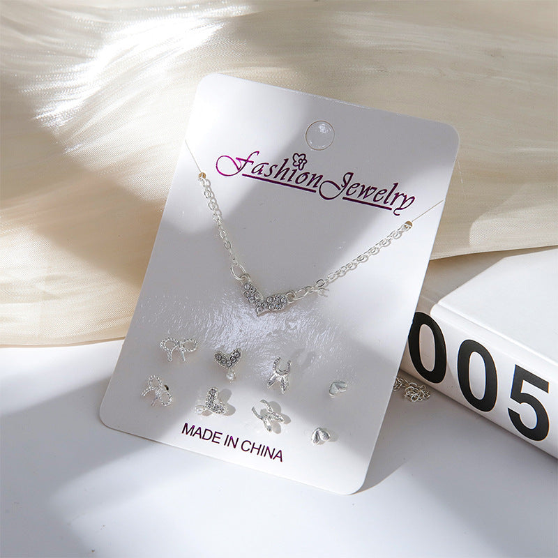 Close up of festive jewelry set