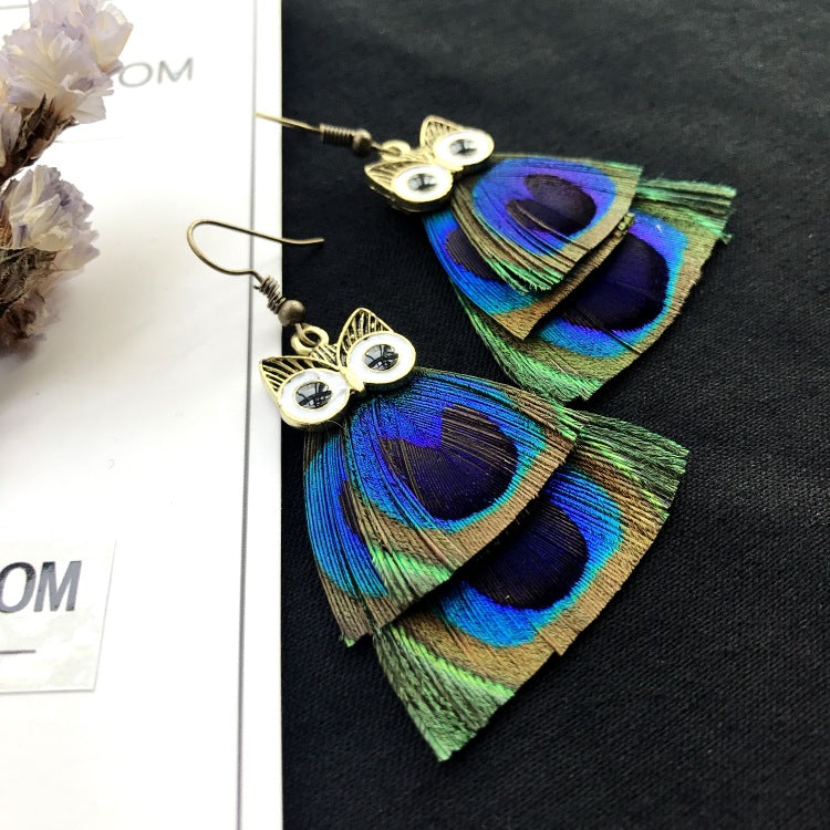 Handcrafted boho jewelry featuring owl design