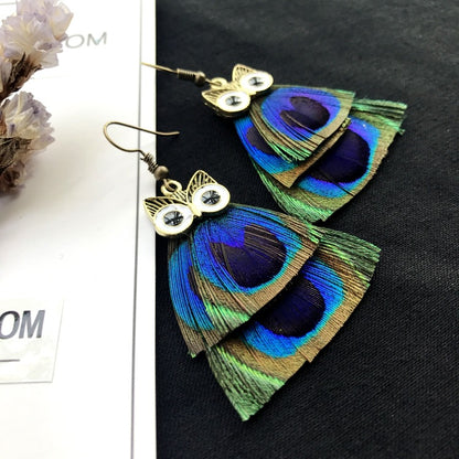 Handcrafted boho jewelry featuring owl design