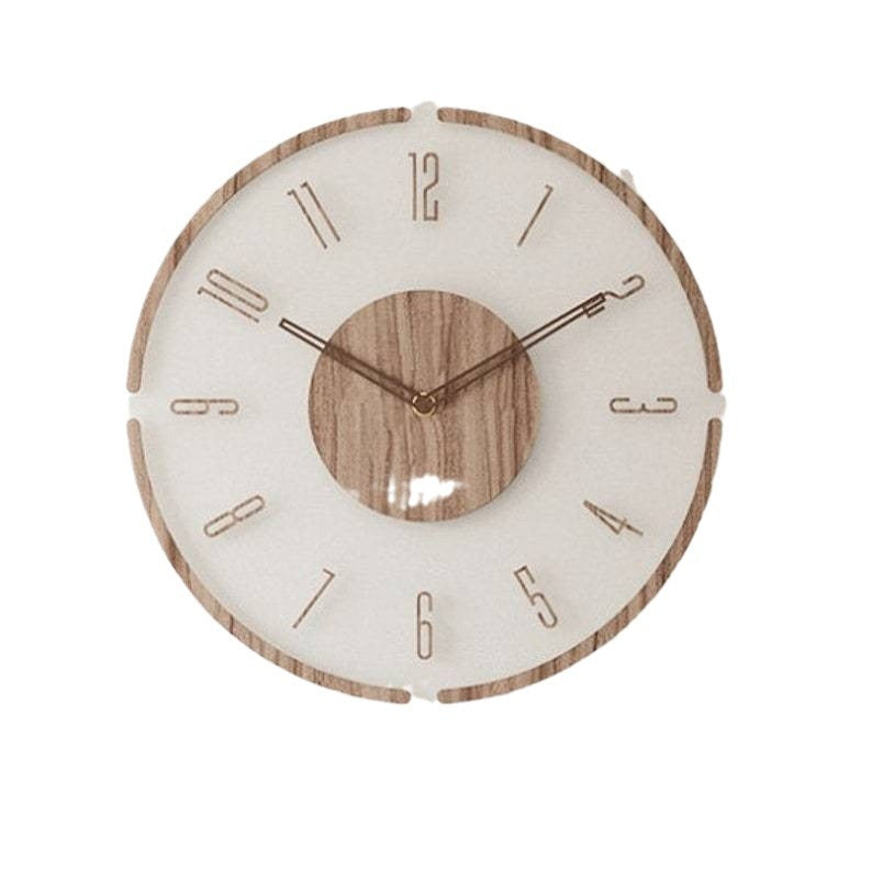 transparent digital wall clock design