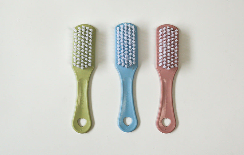 Blue shoe cleaning brush