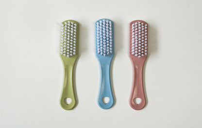 Blue shoe cleaning brush