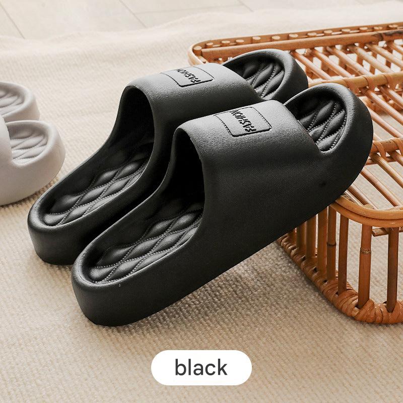 gray house slippers