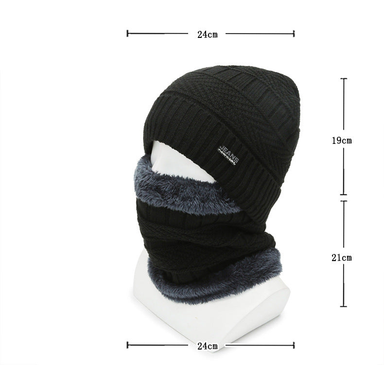 Burgundy neck warmer for men