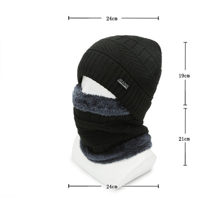 Burgundy neck warmer for men