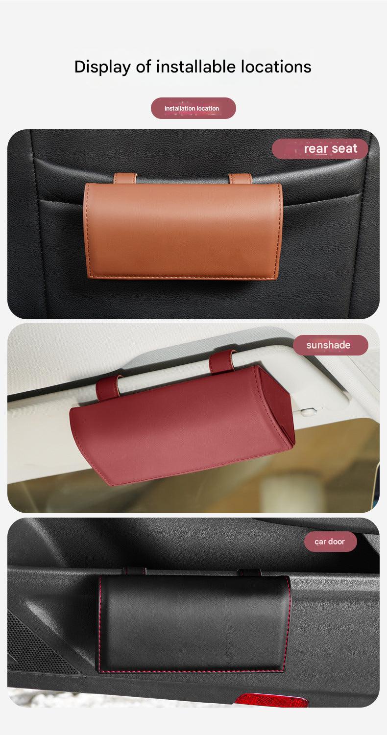 Car sunglasses holder document organizer