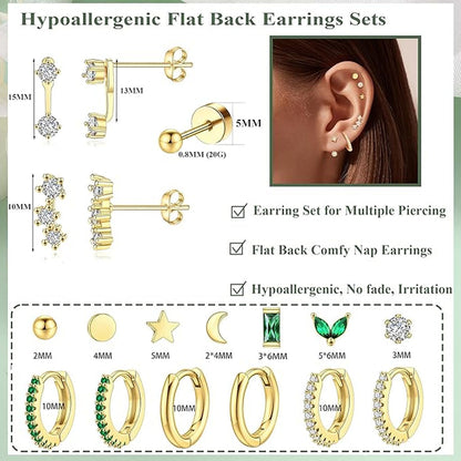Elegant moon earrings for women