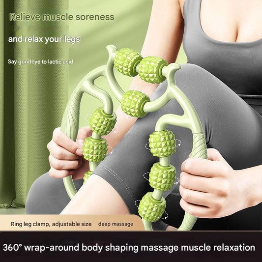 Leg massager with additional rolling stick