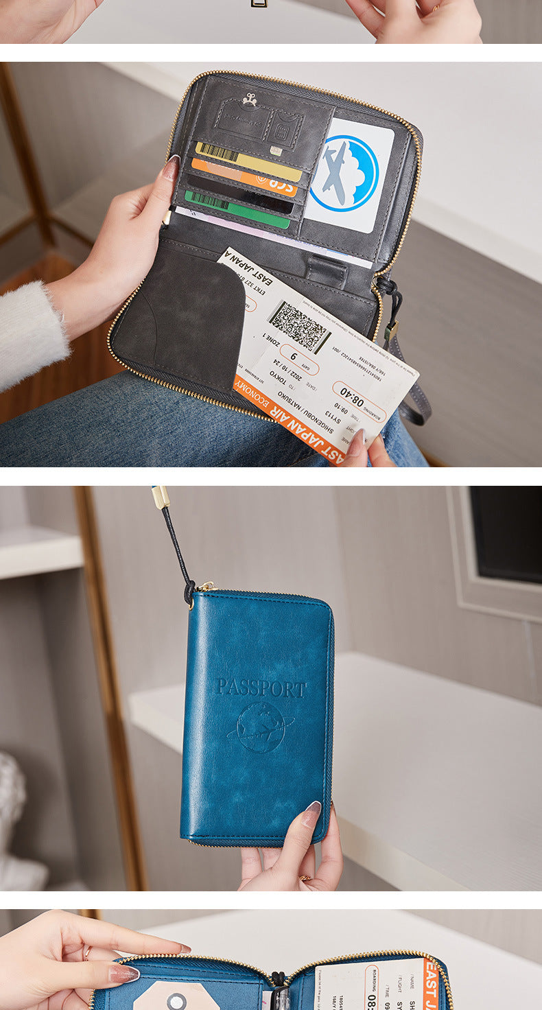 RFID passport holder red