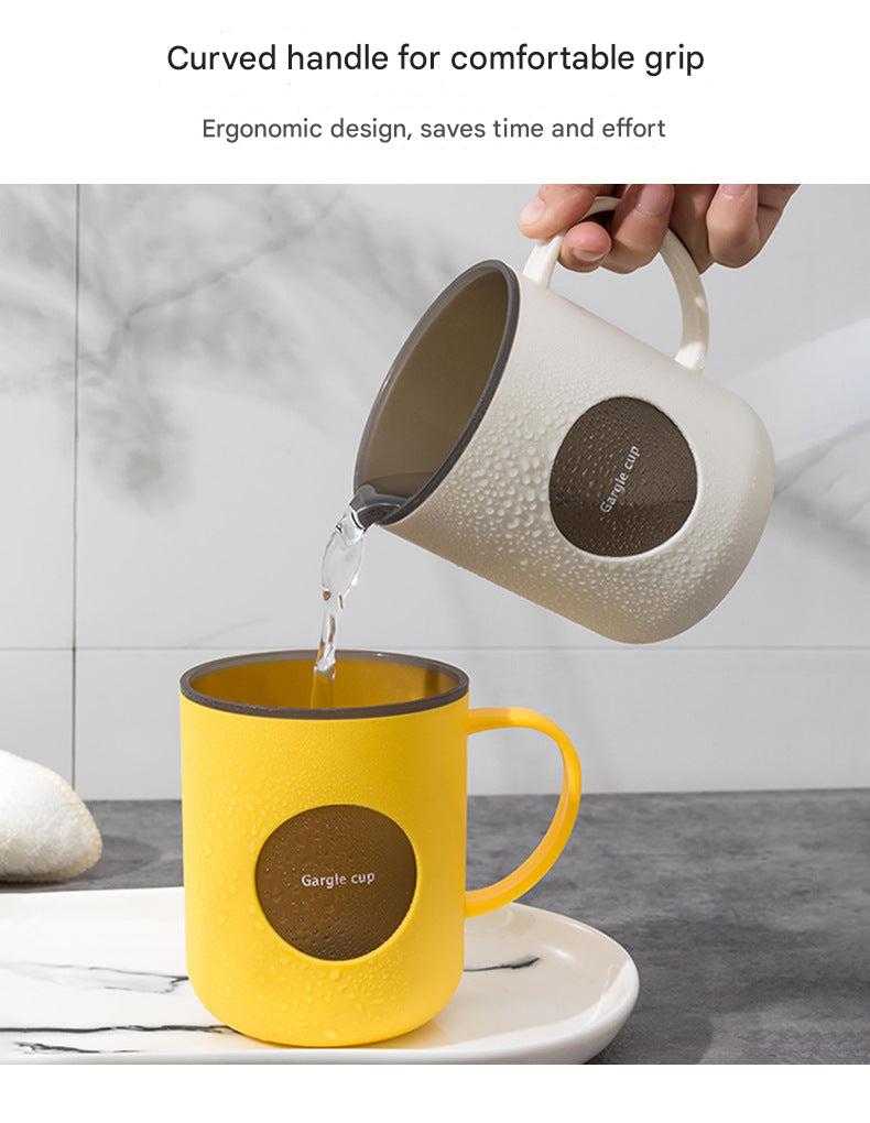 Stylish toothbrush holder with a handle
