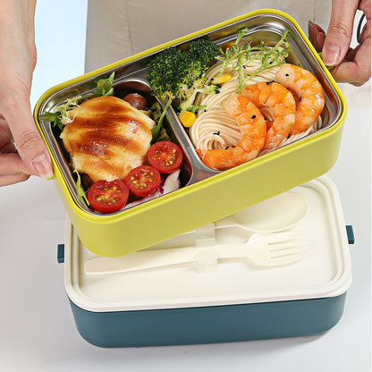 Portable Double-Layer Stainless Steel Lunch Box Image 5