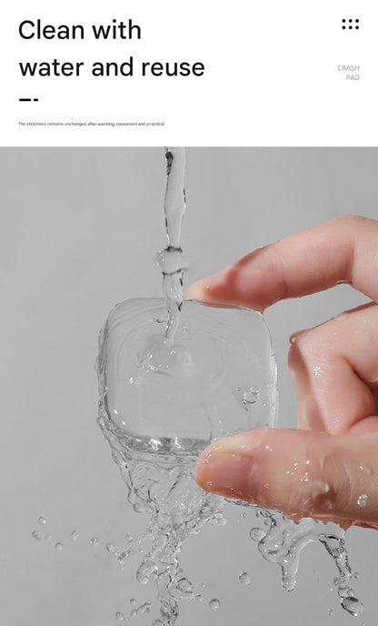 Transparent self-adhesive door handle bumper 4