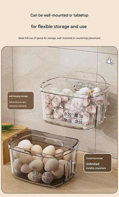 Image of wall-mounted spice rack in kitchen
