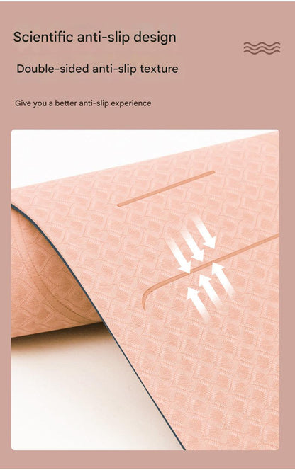 Non-slip TPE yoga mat for comfort