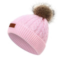 Light Pink Hat with Single Pom-Pom