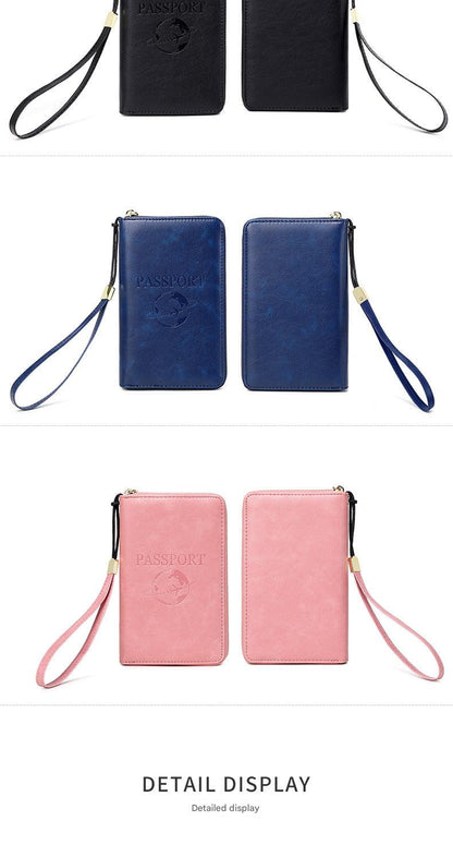 RFID passport holder pink