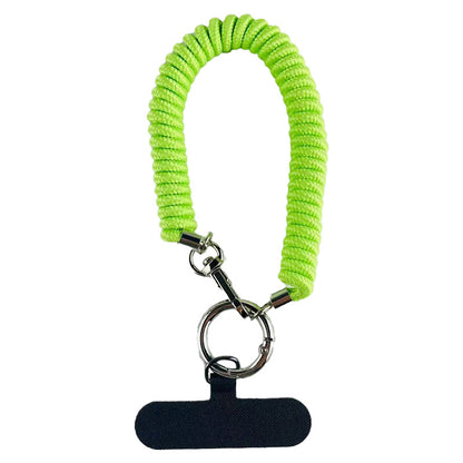 Mobile phone lanyard with metal clasp