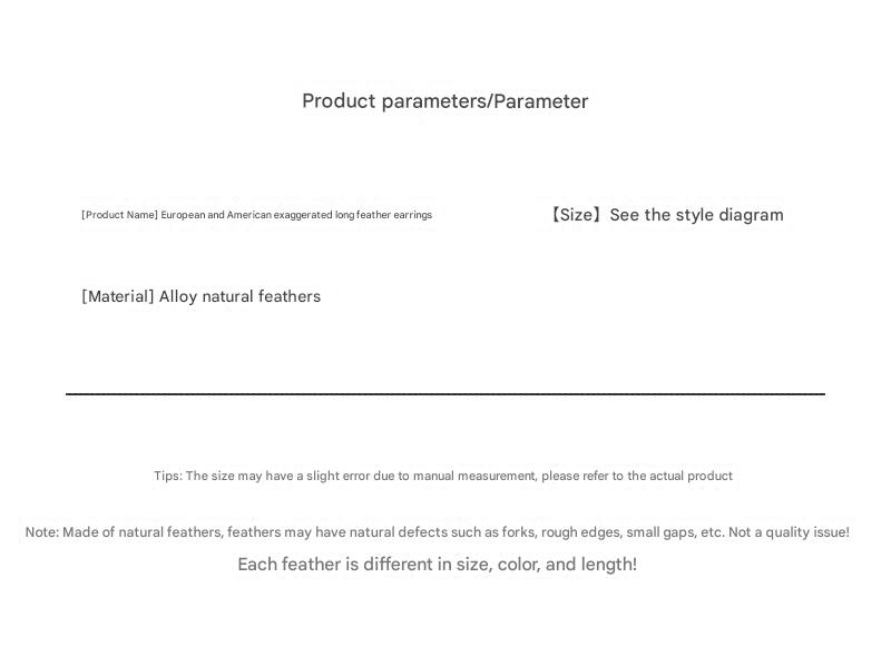 Close-up of natural feather earrings for women