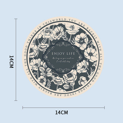 Oil-resistant table mat for meals