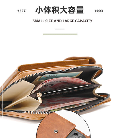 Women's crossbody wallet red