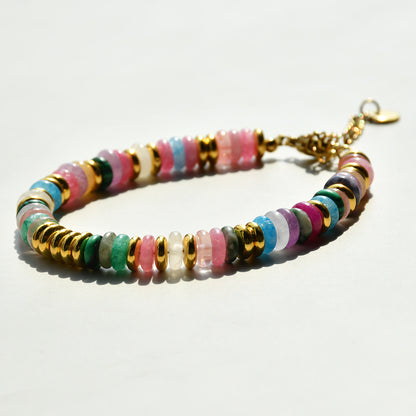 Geometric pattern bracelet on display image 3