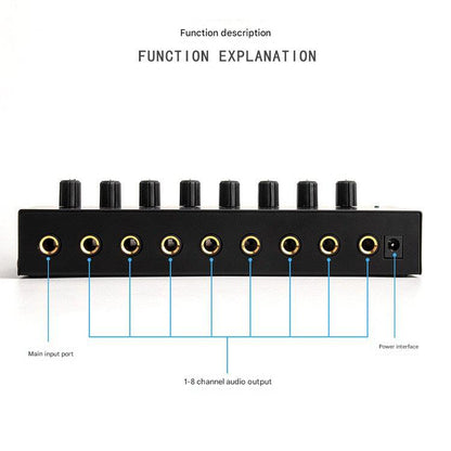 4-channel headphone amplifier for musicians