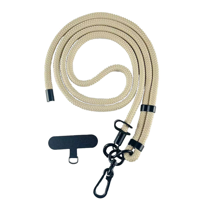 Close-up of nylon phone lanyard design