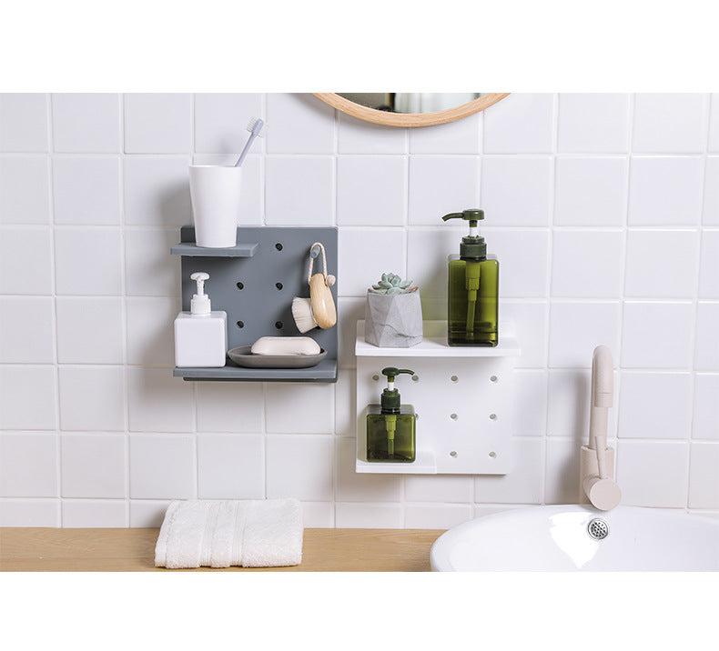 Colorful wall storage solution