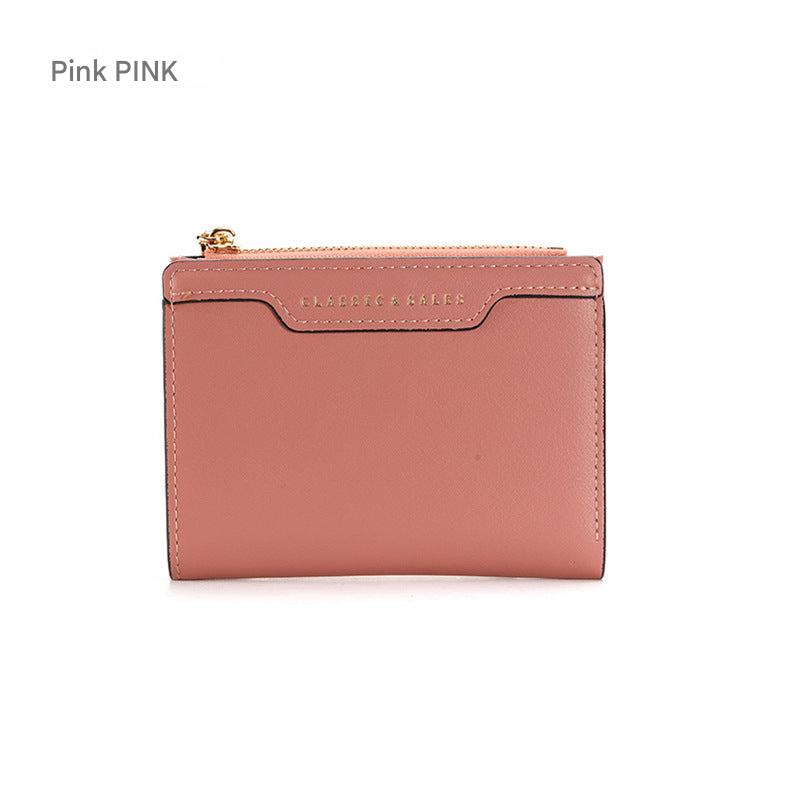 Yellow zipper wallet with card slots