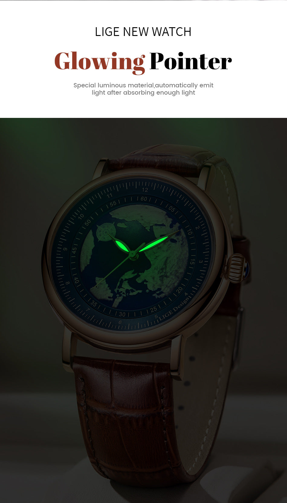 LIGE watch luminous display image 5