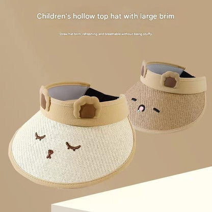 Kids sun hat with cartoon design image 1